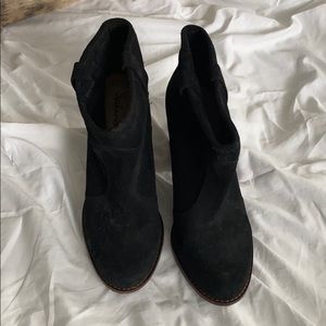 Black Suede Booties